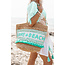 ibzmode Strandtasche Love & Beach Silber/Aqua