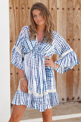Tunika Isabella gehäkelt Indigo