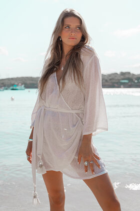 Wrap Dress Deya White