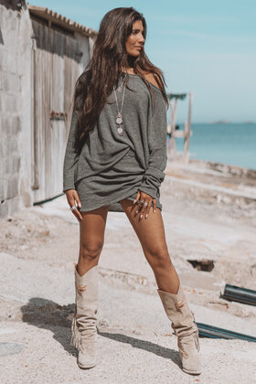 Milou Strickrock Khaki