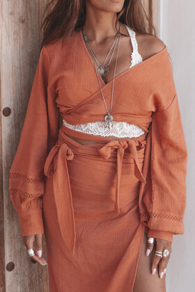 Evelin Wrap Top Terra