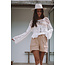 Moost Wanted Alaya Ajour Gestrickter Pullover Off White