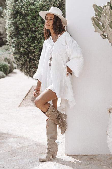 Vestido túnica Isabel Off White