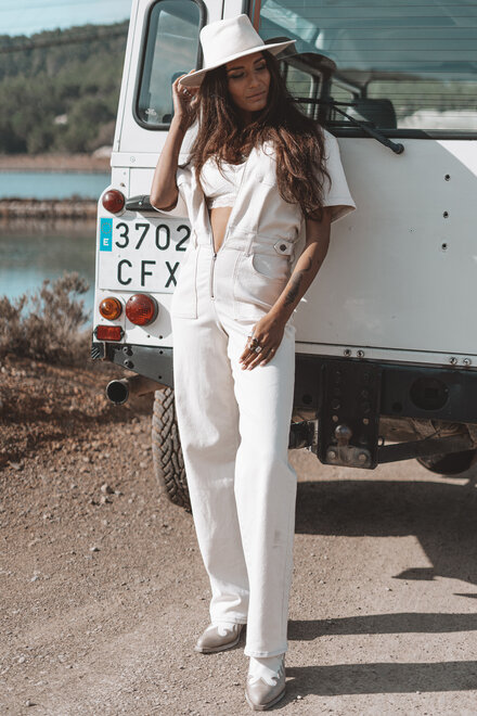 The Muse Jumpsuit Light Beige