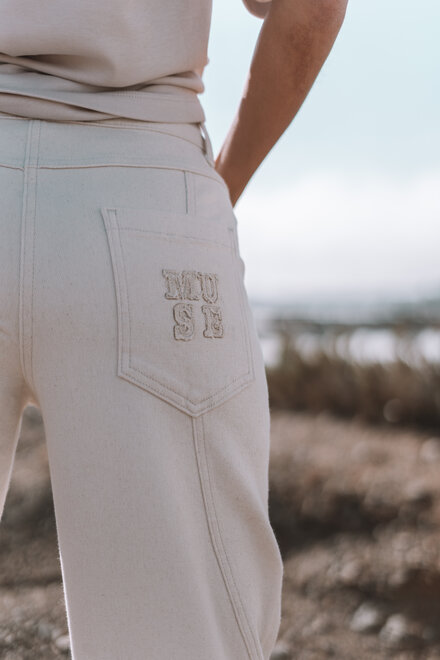 The Muse Neutral Jeans Light Beige