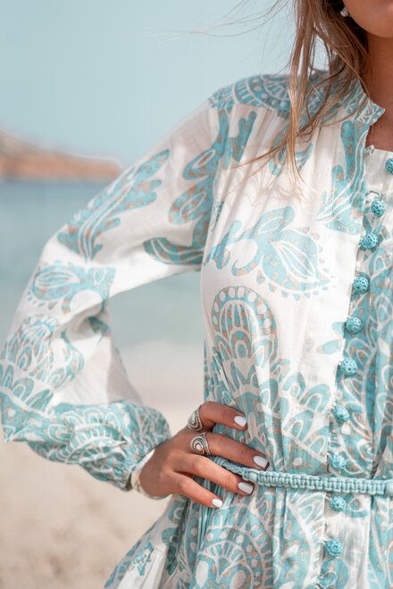 Kurzes Kleid Adella Aqua