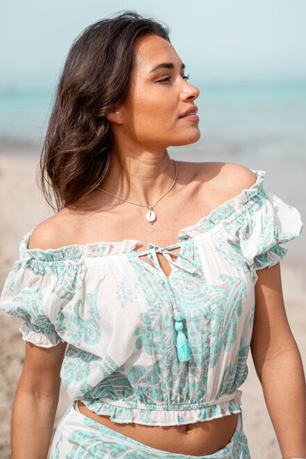Top gitano Adella Aqua