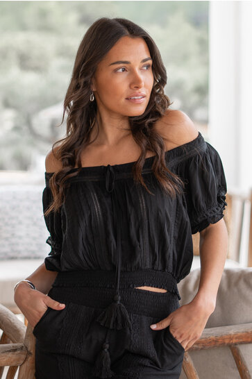 Crop Top Chalina Black