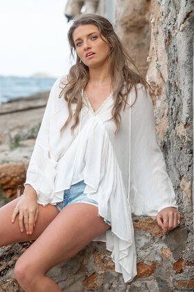 Bluse Isabel Elfenbein