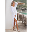 ibzmode Langer Kaftan Yira Weiß