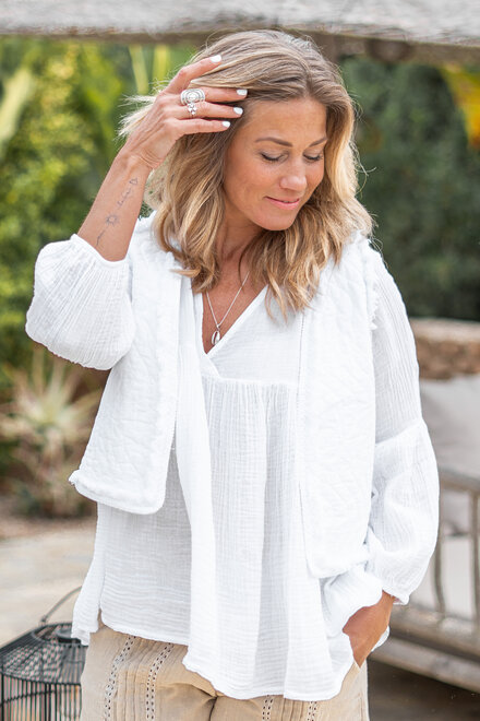 Cardigan Yolie Blanc