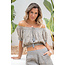 ibzmode Crop Top Chalina Khaki