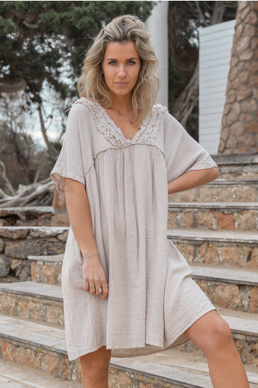 Kleid Leira Light Taupe