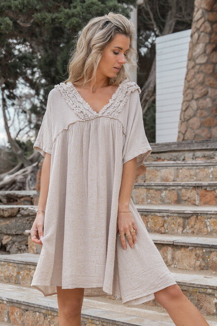 Kleid Leira Light Taupe
