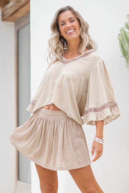 Falda Pantalón Eli Taupe