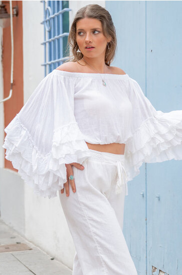 Top Flair White