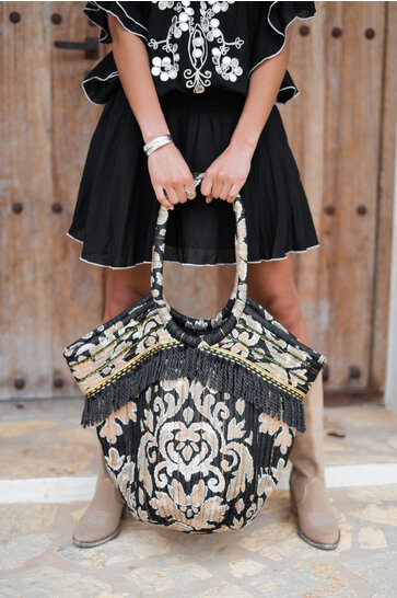 Bag Elvio Baroque Black