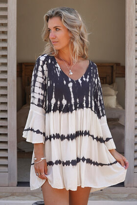 Tunic Sina Tie Dye Black/White