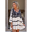 ibzmode Tunika Sina Tie Dye Schwarz/Weiß