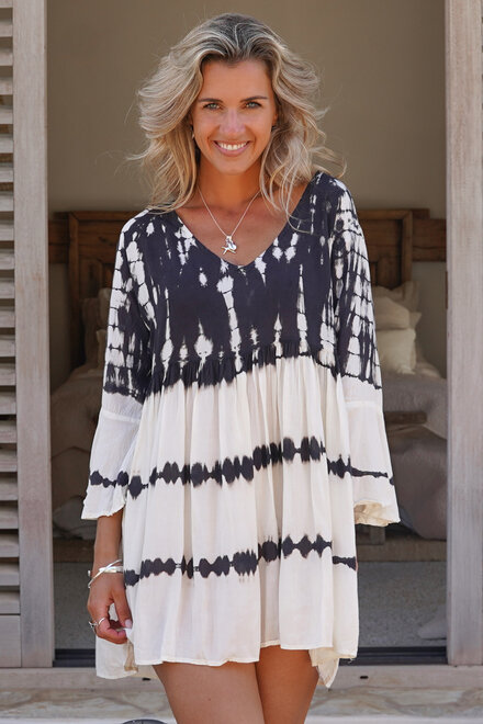 Tunic Sina Tie Dye Black/White