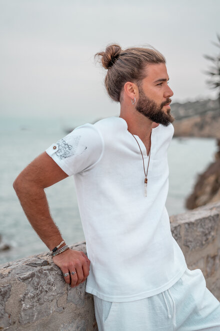 Camisa Chano Mandala Blanco