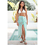 ibzmode Pareo Aine Lurex Weiß/Aqua
