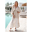 ibzmode Jurk Eleni Beige/ white R