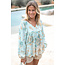 ibzmode Blouse Kiki Flower Aqua