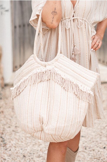 Bag Elvio Stripe Sand