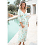 ibzmode Vestido Gloria Flower Aqua