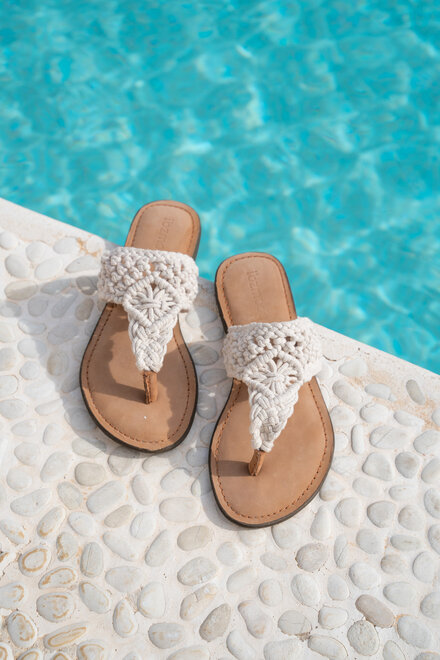 Slippers Crochet Ivory