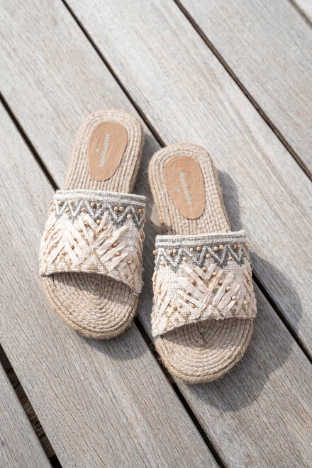 Slippers Resort Zigzag Naturel