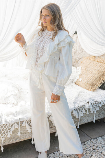 Esma Ivory trousers