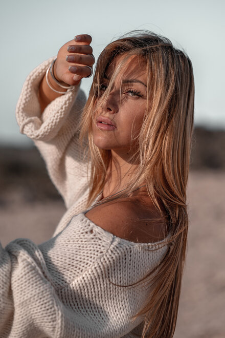Loiza Strickpullover Ecru