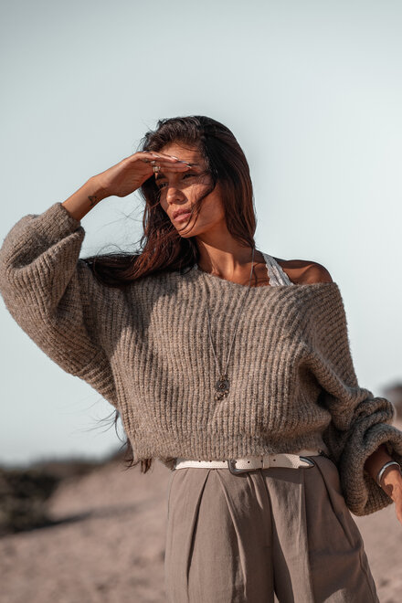Amber Knit Khaki