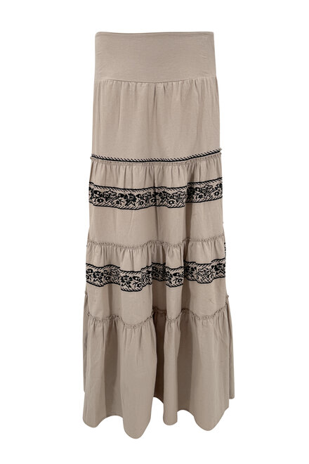 Long Skirt Espanola Light Taupe