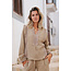 ibzmode Bluse Encaje Taupe
