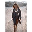 Moost Wanted Zara Midi-Satin-Kleid Dunkelblau