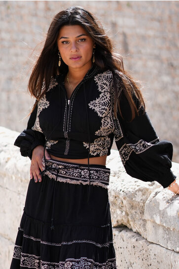 Puffsleeve Top Espanola Black