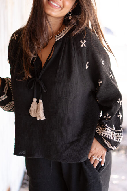 Blouse Sonrisa Black