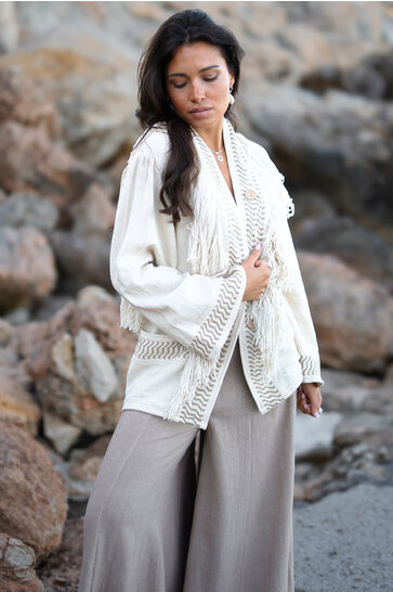 Kimono-Jacke Esthetica Ecru