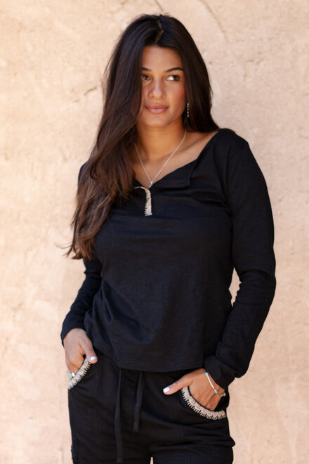 T-shirt Corazon Black