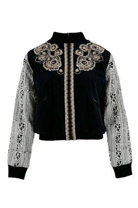 Bomber Jacket Corazon Black