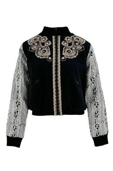 Bomber Jacket Corazon Black