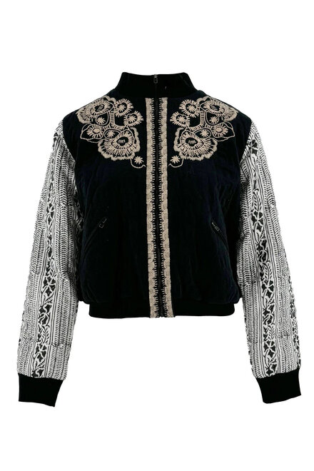 Bomber Jacket Corazon Black