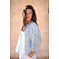 ibzmode Bluse Corazon Print Steinblau
