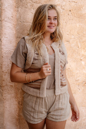Fur Gilet Normad Natural