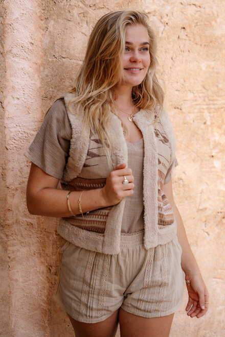 Fur Gilet Normad Natural