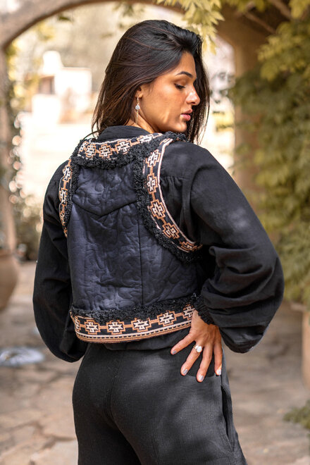 Short Gilet Nomad Black