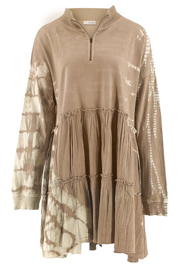 Sweater Dress Coleta Taupe Tie Dye